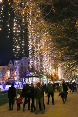 Image showing Illuminated Zagreb at holiday season