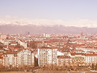 Image showing Turin view vintage