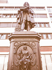 Image showing Leibniz Denkmal Leipzig vintage