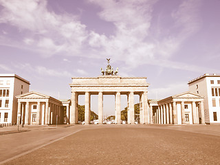 Image showing Brandenburger Tor, Berlin vintage