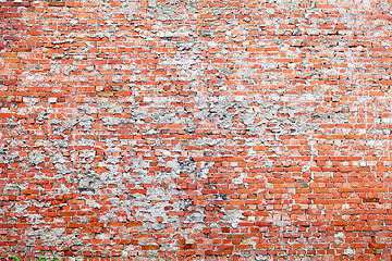 Image showing Red brick dirty background.