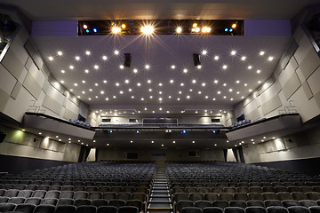 Image showing Interior of cinema auditorium.
