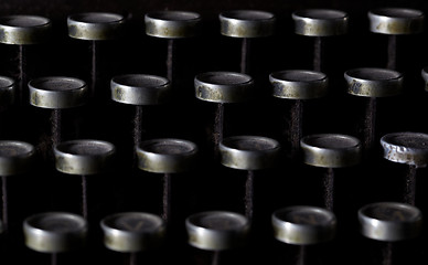 Image showing vintage typewriter detail