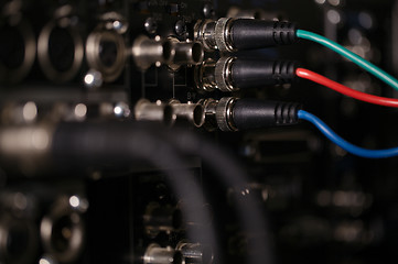 Image showing RGB video cables in the pro recorder.