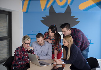 Image showing startup business team on meeting at modern office