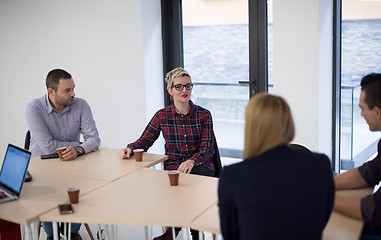 Image showing startup business team on meeting