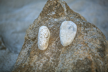 Image showing Abstraction of sand and stones