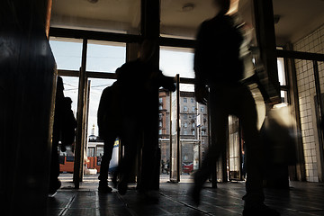 Image showing Underground station entrance.