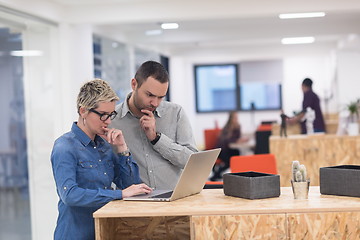 Image showing startup business team on meeting at modern office