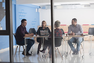 Image showing startup business team on meeting at modern office