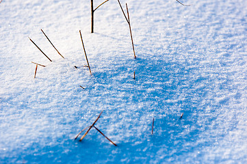 Image showing Snow in new year