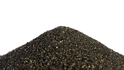 Image showing Pile of Black islandic sand