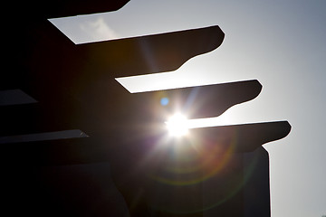 Image showing spain   sun and shadow in a wall white 