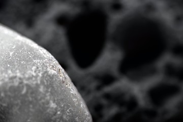 Image showing Closeup photos of abstract stone background