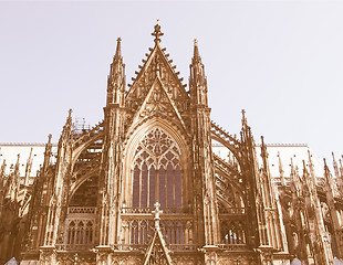 Image showing Koeln Dom vintage