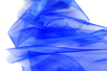 Image showing blue wedding cloth texture