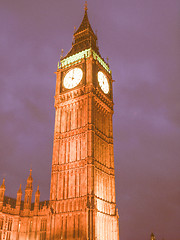 Image showing Big Ben vintage