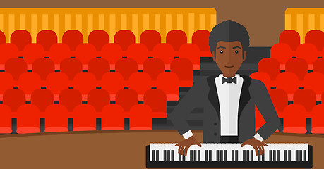 Image showing Man playing piano.