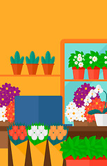 Image showing Background of flower shop.