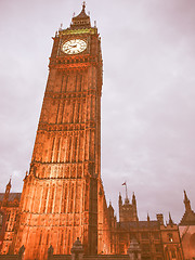 Image showing Big Ben vintage