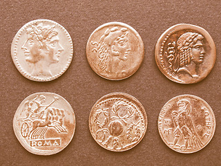 Image showing  Roman coins vintage