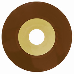 Image showing  Vinyl record isolated vintage