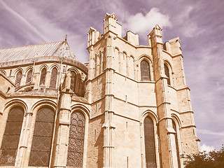 Image showing Canterbury Cathedral vintage