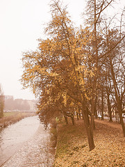 Image showing Dora river banks vintage