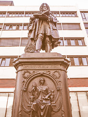 Image showing Leibniz Denkmal Leipzig vintage