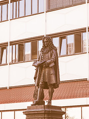 Image showing Leibniz Denkmal Leipzig vintage