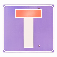 Image showing  Traffic sign vintage