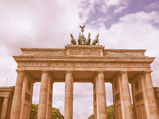 Image showing Brandenburger Tor Berlin vintage