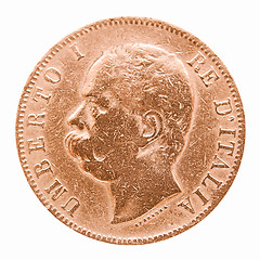 Image showing  Italian coin vintage
