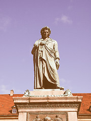 Image showing Schiller statue, Stuttgart vintage