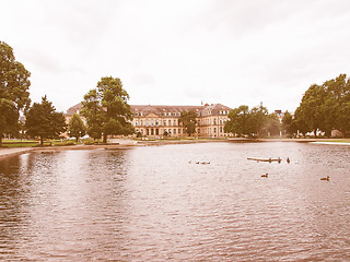 Image showing Gardens in Stuttgart Germany vintage