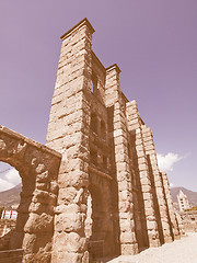 Image showing Roman Theatre Aosta vintage