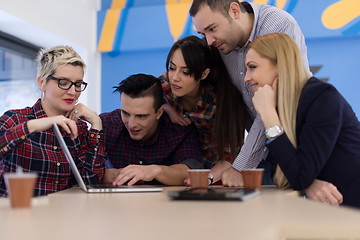 Image showing startup business team on meeting at modern office