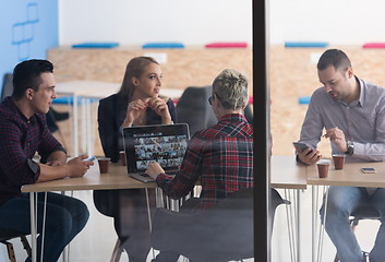 Image showing startup business team on meeting at modern office