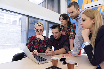 Image showing startup business team on meeting at modern office