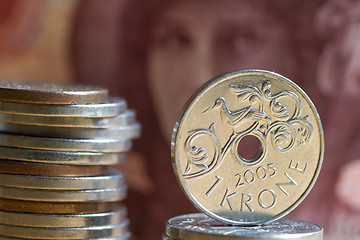 Image showing Norwegian coins