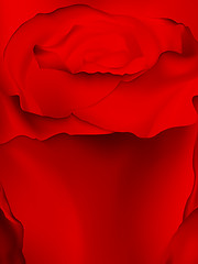 Image showing Macro image of dark red rose. EPS 10