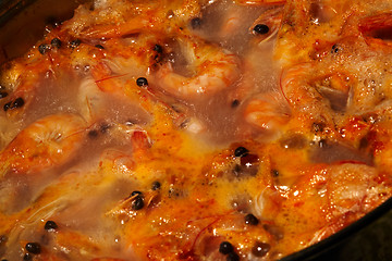 Image showing Cooking shrimp.