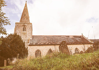 Image showing St Mary Magdalene church in Tanworth in Arden vintage