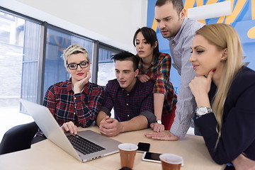 Image showing startup business team on meeting at modern office