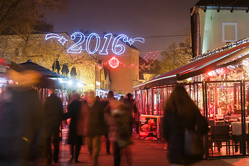 Image showing People in Zagreb at Advent time