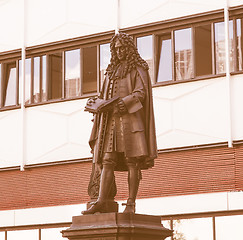 Image showing Leibniz Denkmal Leipzig vintage