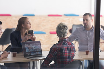 Image showing startup business team on meeting at modern office