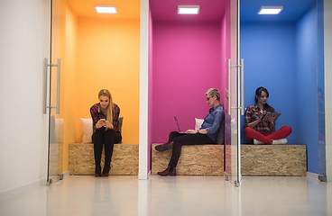 Image showing group of business people in creative working  space