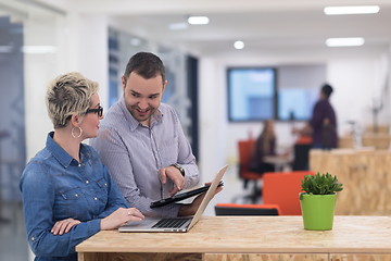 Image showing startup business team on meeting at modern office