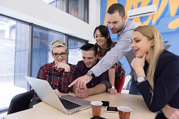 Image showing startup business team on meeting at modern office